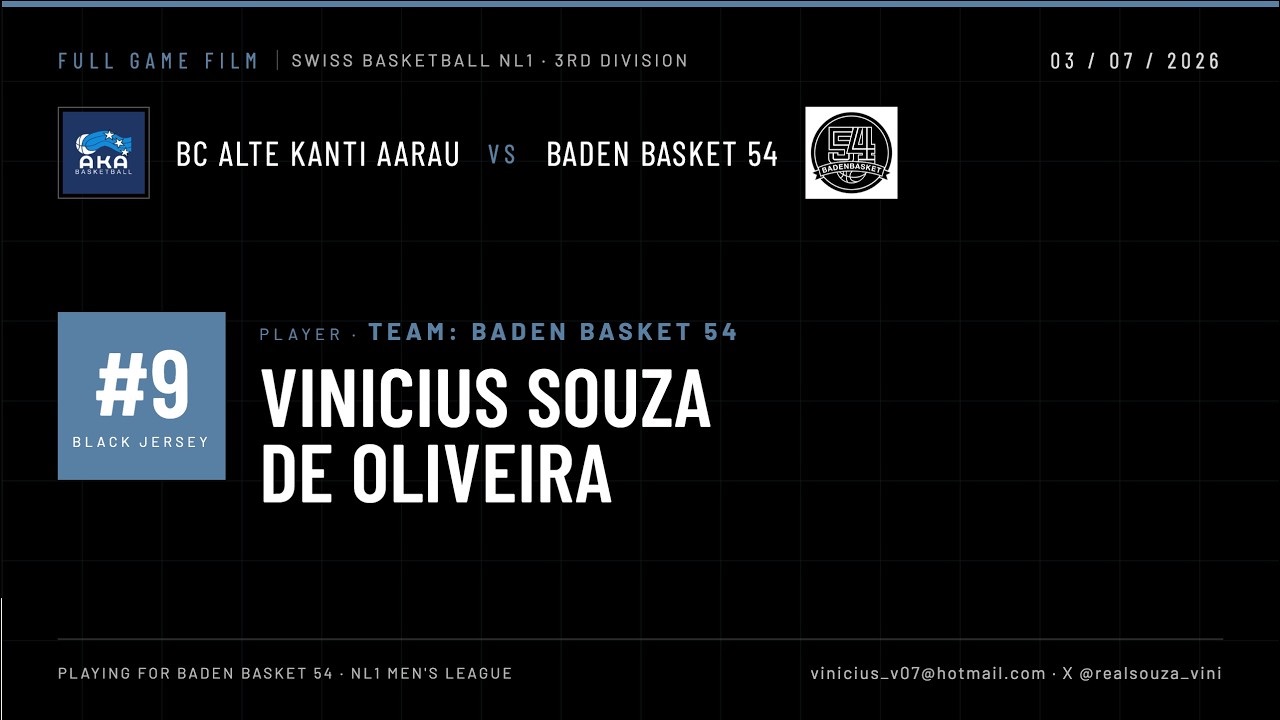 Title card: BC Alte Kanti Aarau vs Baden Basket 54, 03/07/2026
